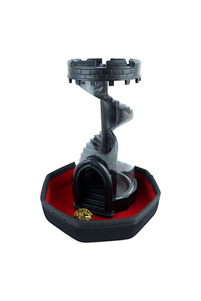 Seethrough Dice Tower - Black - Campaign Supplies