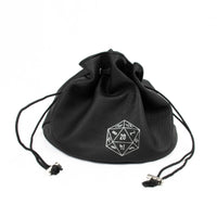 Multipocket Dice Bag: Leather - Black - Campaign Supplies
