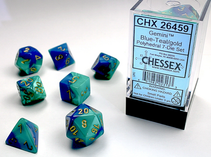 7pc Chessex Gemini Dice Sets - Campaign Supplies