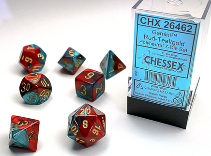 7pc Chessex Gemini Dice Sets - Campaign Supplies
