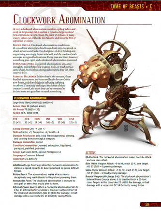 Tome of Beasts (5E) Hardcover - Campaign Supplies