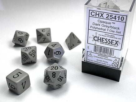 7 pc Chessex Opaque Dice Sets - Campaign Supplies