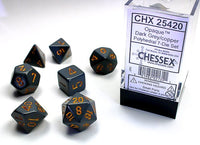 7 pc Chessex Opaque Dice Sets - Campaign Supplies