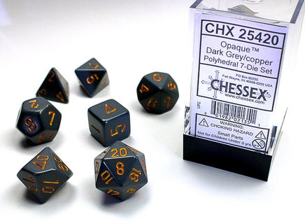 7 pc Chessex Opaque Dice Sets - Campaign Supplies