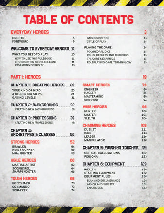 Everyday Heroes:  Core Rulebook - Campaign Supplies