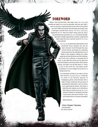 Everyday Heroes:  The Crow Cinematic Adventure - Campaign Supplies