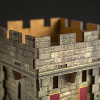 Medieval Dice Tower - Coloured - Campaign Supplies