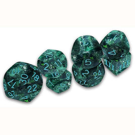 DCC RPG Dice - Verdigris Grecian Vase Dice - DCC Funky 7 - Campaign Supplies