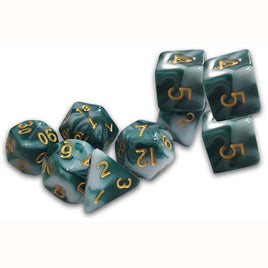 DCC RPG Dice - Thracian Smoky Sacrifice Dice Set - Traditional 9-set - Campaign Supplies