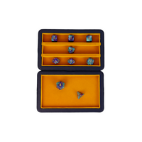 Dice Case: Vibrant Blue / Brass - Campaign Supplies