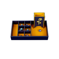 Dice Case: Maxi: Vibrant Blue / Brass - Campaign Supplies
