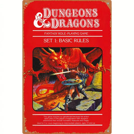 Tin Sign - D&D Basic Rules - Campaign Supplies