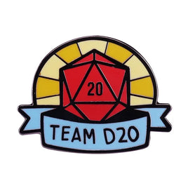 Team D20 Pin - Campaign Supplies