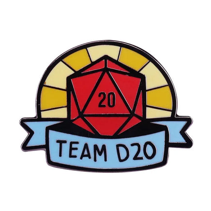 Team D20 Pin - Campaign Supplies