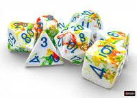 7 pc Chessex Brush Dice Sets - Campaign Supplies