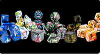 7 pc Chessex Brush Dice Sets - Campaign Supplies
