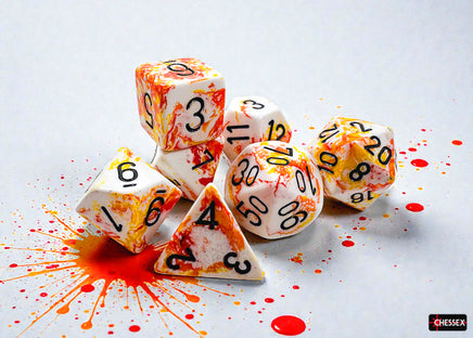 7 pc Chessex Brush Dice Sets - Campaign Supplies