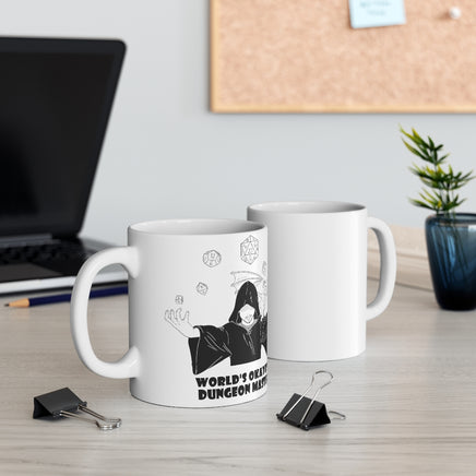 Worlds Okayest Dungeon Master Coffee Cup - Campaign Supplies