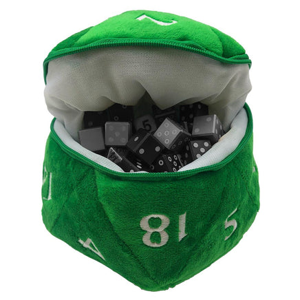 Dice Bag: Plush - Green - Campaign Supplies