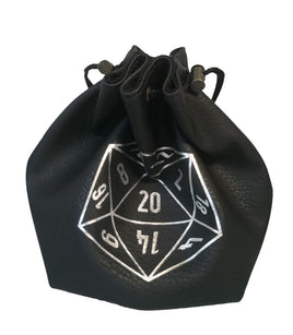 Dice Bag: Large - Black - Campaign Supplies