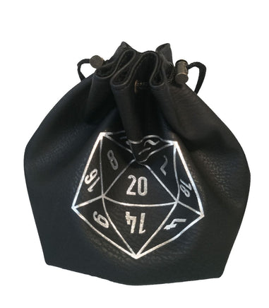 Dice Bag: Large - Black - Campaign Supplies