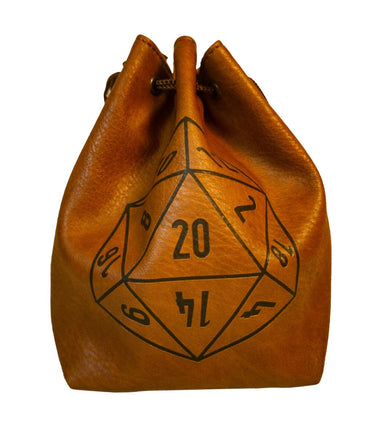 Dice Bag: Large - Brown - Campaign Supplies