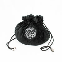 Multipocket Dice Bag: Fluffy - Black - Campaign Supplies