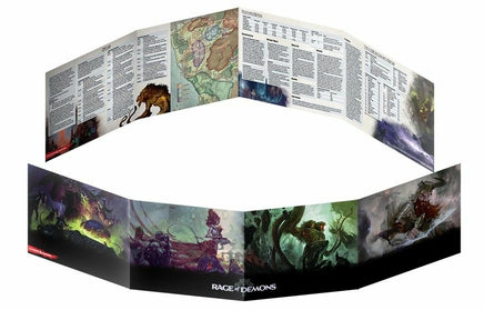 D&D Rage of Demons DM Screen - Campaign Supplies