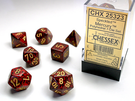 7pc Chessex Speckled Dice Sets - Campaign Supplies
