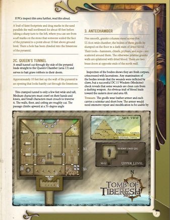 Tomb of Tiberesh for 5th Edition - Campaign Supplies