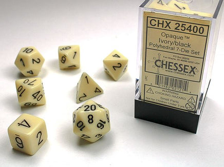 7 pc Chessex Opaque Dice Sets - Campaign Supplies