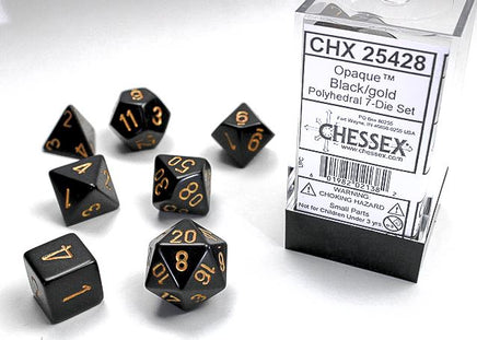 7 pc Chessex Opaque Dice Sets - Campaign Supplies