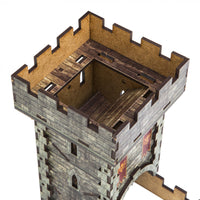 Medieval Dice Tower - Coloured - Campaign Supplies