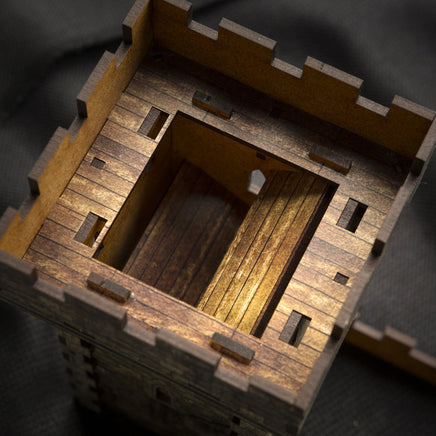 Medieval Dice Tower - Coloured - Campaign Supplies